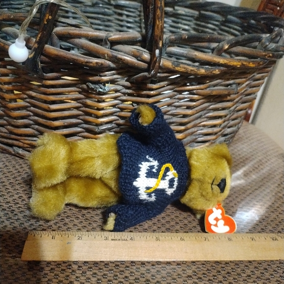 Ty Classics Salty The Bear Beanie Babies Vintage Teddy Plush Soft Toy | 1990s Re - Picture 6 of 6